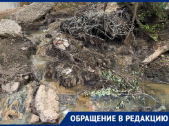 В Ростове сточные воды продолжают стекать в Безымянный ручей 