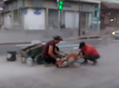 Убогую новую плитку в центре Ростова бросился экстренно ремонтировать подрядчик