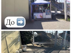 В Ростове снесли нелегальный павильон на станции Первомайская 