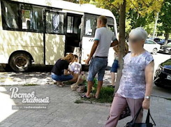 Ростовчанка не заметила маршрутку и получила удар зеркалом по лицу