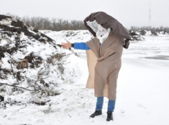 Гигантский гриб-супергерой встал на защиту свалки в Миллерово