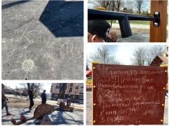 В парке 8 марта дети вынуждены рисовать качели, чтобы обратить внимание сити-менеджера на плохое благоустройство