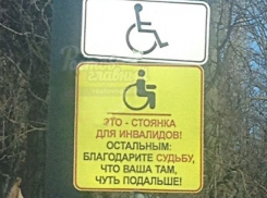 Суровые инвалиды в Ростовской области сыпят бурные проклятия автовладельцам на специальных парковках 