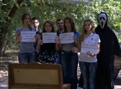 Ростовчанин в костюме смерти убеждал горожан не употреблять наркотики