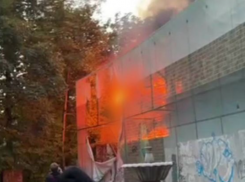 Заброшенный ресторан загорелся в парке Горького в Ростове