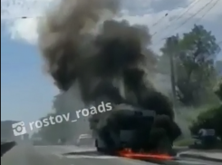 В мэрии Ростова рассказали о причинах пожара в автобусе на Нагибина 