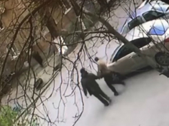 Зверство прохожих, надругавшихся над припаркованным автомобилем в Ростове, попало на видео