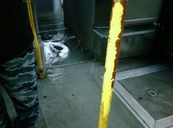 Экстремальная поездка в автобусе с текущей крышей и водой в салоне до предела возмутила пассажиров в Ростове