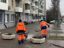 В Ростове коммунальщики ведут борьбу с последствиями ледяного дождя