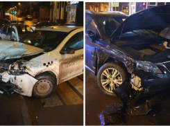 В ночном ДТП с участием такси в Ростове пострадало четыре человека