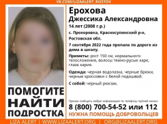 В Ростовской области пропала 14-летняя Джессика Ерохова