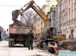 Реконструкция улицы Горького в Ростове: ремонт идет со значительным отставанием графика