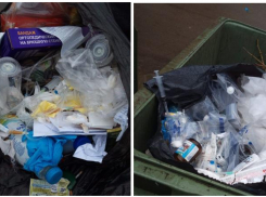 В Ростове фельдшеров скорой помощи застукали за выбросом опасных отходов в контейнеры ТКО