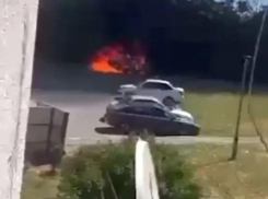 В Ростовской области взорвался автомобиль высокопоставленного военного