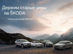 Успейте приобрести автомобили Škoda по старой цене до 31.08! 