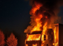 На трассе М-4 «Дон» в Ростовской области ограничили движение из-за загоревшегося грузовика