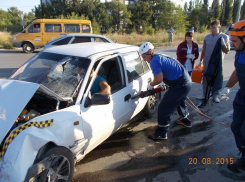 В Ростовской области случилось ДТП с участием двух таксистов