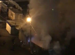 Охранявшая рынок «Уют» собака заживо сгорела вместе с бытовым мусором в Ростове: пожар попал на видео