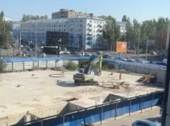 Стартовали работы на стройплощадке фонтана на площади Ленина в Ростове