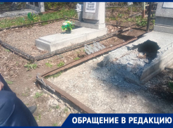 На Северном кладбище Ростова разрушили могильную плиту участника Великой Отечественной войны