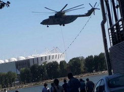 Из-за пожара на накоторых улицах в центре Ростова отключили электричество и газ