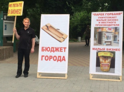 Глава администрации Ростова Сергей Горбань прокомментировал одиночный пикет продавца кваса 