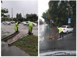 В Ростове коммунальные службы продолжают бороться с ливнем