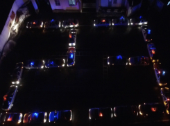 Праздничный флешмоб «23» сняли на видео с высоты птичьего полета в Ростове