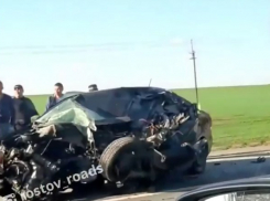 В Ростовской области владелица иномарки погибла в аварии с грузовиком