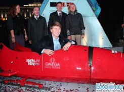 Алексей Ягудин поддержал Олимпийское движение: спортсмен привез в Ростов-на-Дону сани