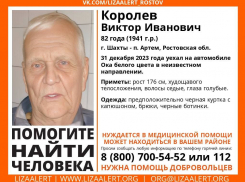 В Ростовской области пропал 82-летний пенсионер на «Оке»  