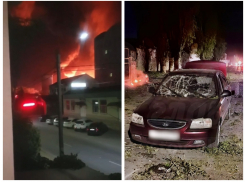 Видео: последствия ночной атаки беспилотников на Сальск