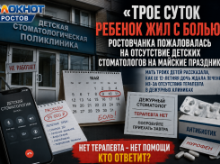 «Трое суток ребенок жил с болью»: ростовчанка пожаловалась на отсутствие детских стоматологов на майские праздники