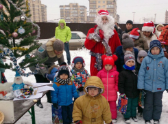 Обманутые дольщики ЖК «Европейский» вместе с детьми устроили новогоднюю акцию протеста в Ростове