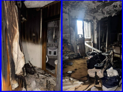 В Батайске ночной пожар лишил семью жилья и имущества