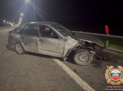 65-летний водитель погиб, протаранив барьер после заноса на трассе под Ростовом