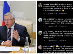 «Маразм крепчает»: жители Ростовской области жестко раскритиковали губернатора за введение новых коронавирусных ограничений