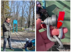 В Ростове качели заставили отца «надеть петлю на шею», чтобы порадовать детей 