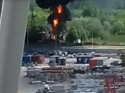 Крупный пожар на трансформаторной подстанции у «Ростов-Арены» попал на видео