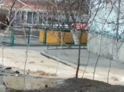 Коммунальная авария превратила улицу в Ростове в реку нечистот