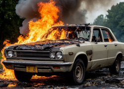 В Аксае муж из ревности спалил автомобиль жены и попал в СИЗО