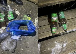 Большой пакет полный наркотиков изъяли полицейские у дончанина