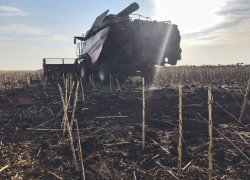 В Ростовской области комбайн подорвался на снаряде времен ВОВ