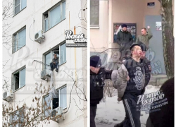 Неадекват залез на подоконник, разбил себе лицо и перепугал Западный в Ростове