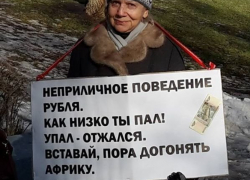 Падающий рубль ростовчане поддержали митингом 