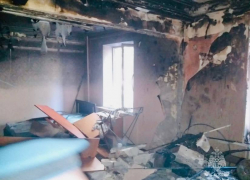 В Ростове двух женщин спасли из дома, где загорелся кондиционер и рухнула стена