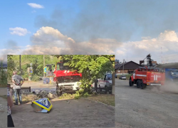 Пожарные попали в ДТП пока ехали тушить возгорание на складе с зерном