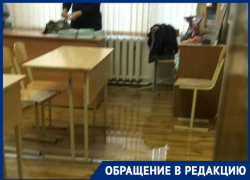 Ростовскую школу затопило после двух дней дождей