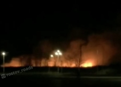 Возле «Ростов Арены» вспыхнул камыш
