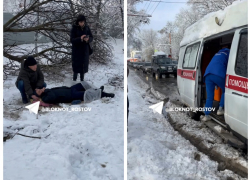 В Ростове ветка со снегом рухнула на мужчину 